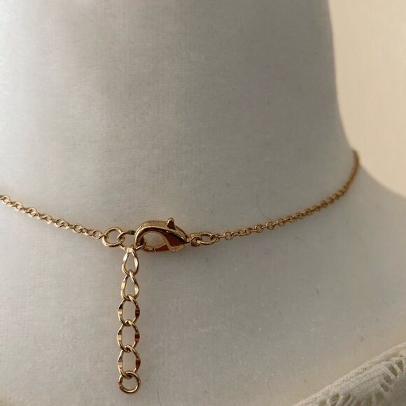 Kate Spade White Enamel Heart Necklace - Picture 2 of 3